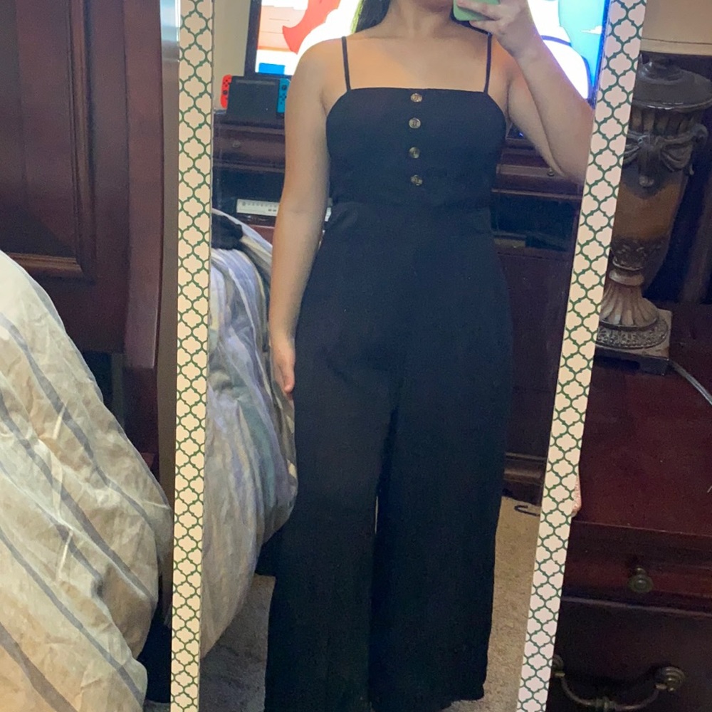 Favlux Fashion Black Jumpsuit (Size:L)